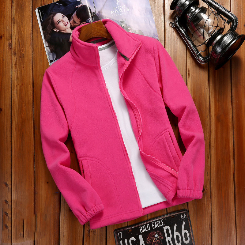 R&B | Fleecejacke Damen Reißverschluss-Fleece mit Stehkragen