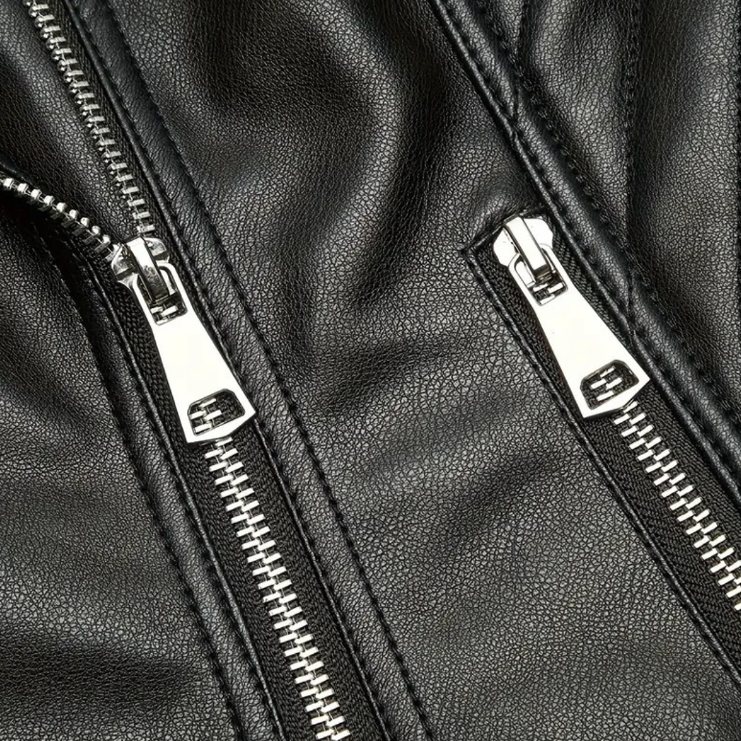R&B | Fake-Leder Bikerjacke für Frauen