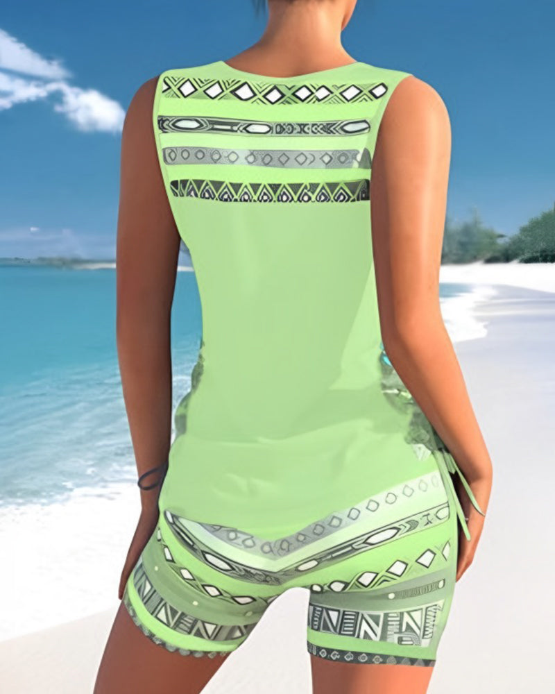 R&B | Druck Tankini Set