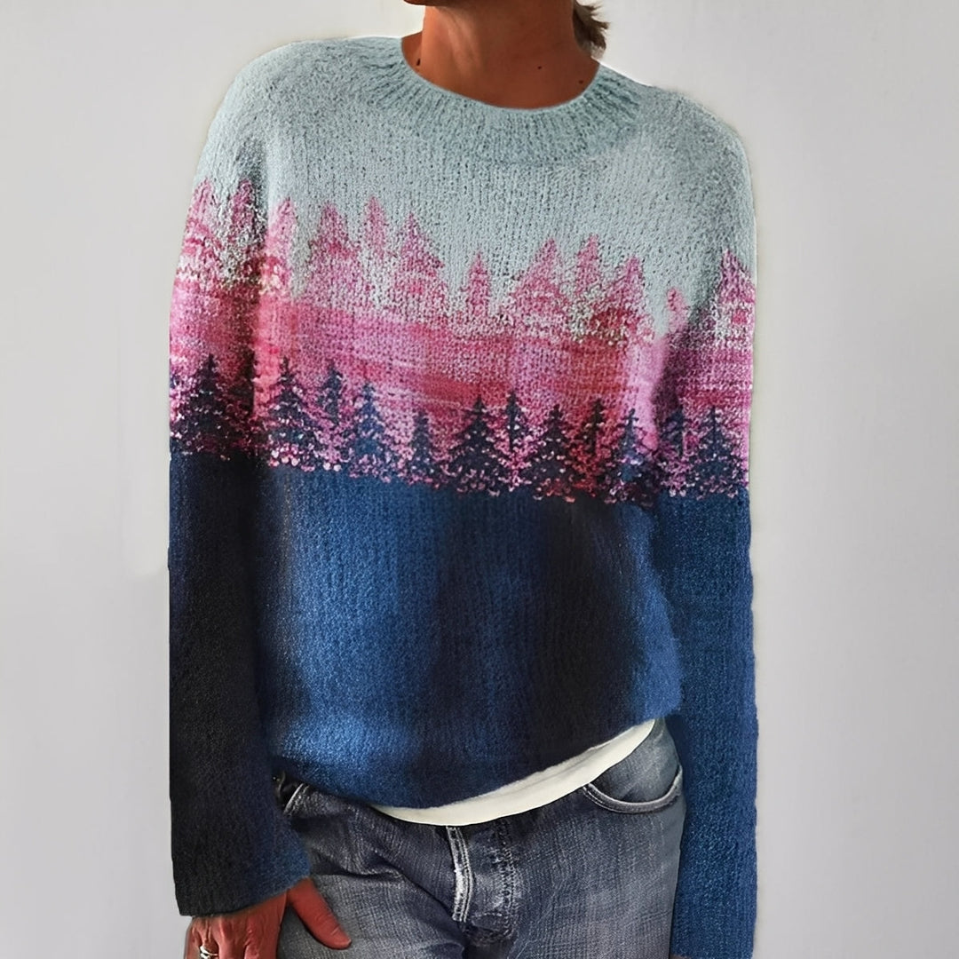 R&B | Klassischer Damenpullover mit Muster
