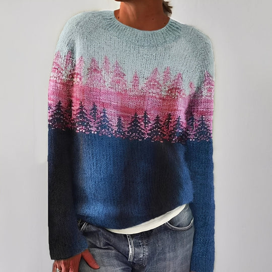 R&B | Klassischer Damenpullover mit Muster