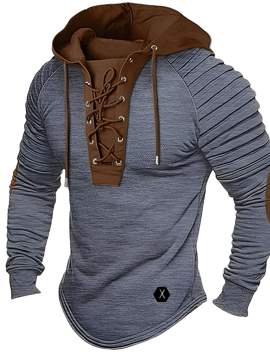 R&B | Legerer Strickpullover mit Kapuze für Herren