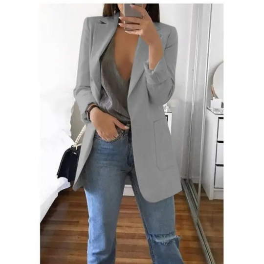 R&B | Blazer für Frauen Khaki Farbe Herbst Moda