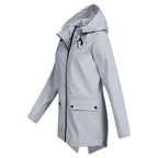 R&B | Trendy Damen Regenjacke mit Kapuze