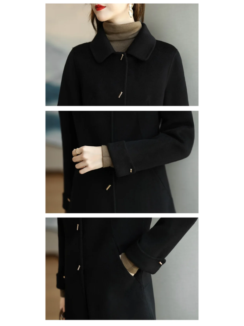 R&B | Damen Klassischer Petite Trenchcoat Mit Spitzem Kragen