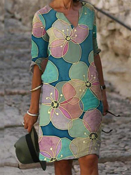 R&B | Bezauberndes Kleid Mit Blumenmuster Für Frauen