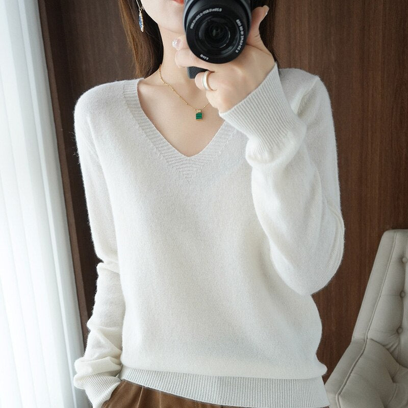 R&B | V-Ausschnitt Pullover