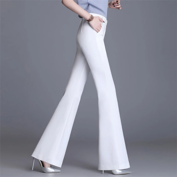 R&B | Elegante Enganliegende Hohe Taille Flared Hosen