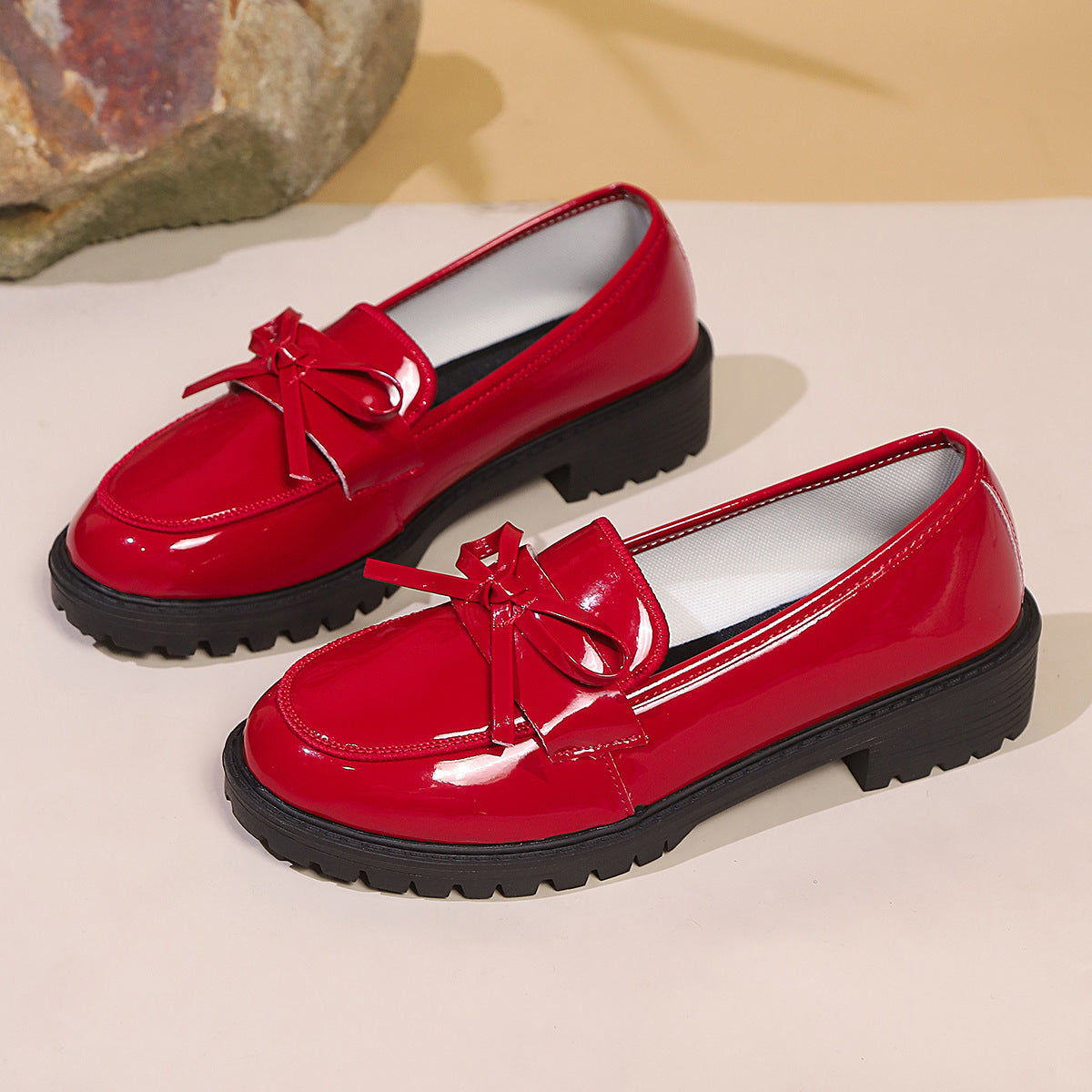 Elegante Orthopädische Loafer Mit Blockabsatz R&B R&B