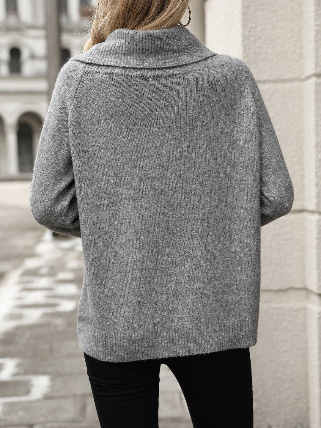 R&B | Sweater - Lässiger Rollkragenweicher Pullover