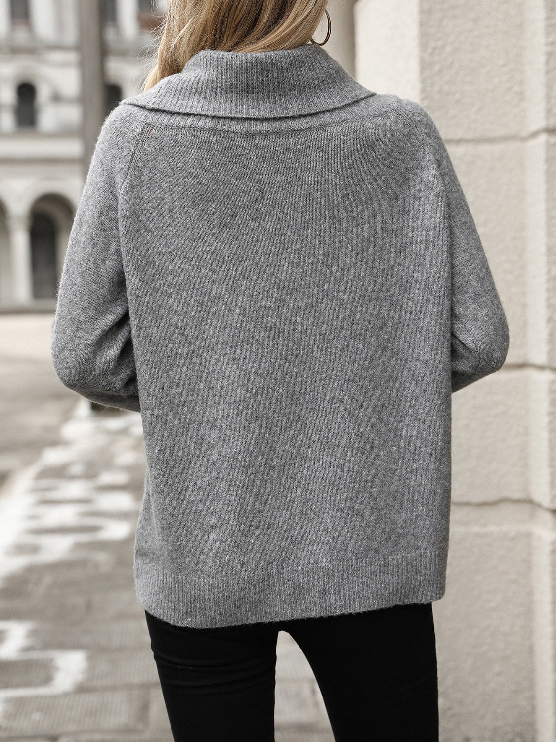 R&B | Sweater - Lässiger Rollkragenweicher Pullover