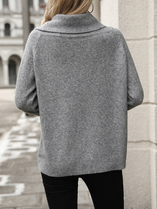 R&B | Sweater - Lässiger Rollkragenweicher Pullover