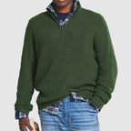 R&B | Strickpullover mit Reißverschluss - Business Casual für Alltag & Büro