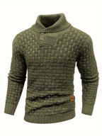 R&B | Strickpullover mit Geflochtenem Muster Klassisch und Bequem Perfekt für Den Alltag