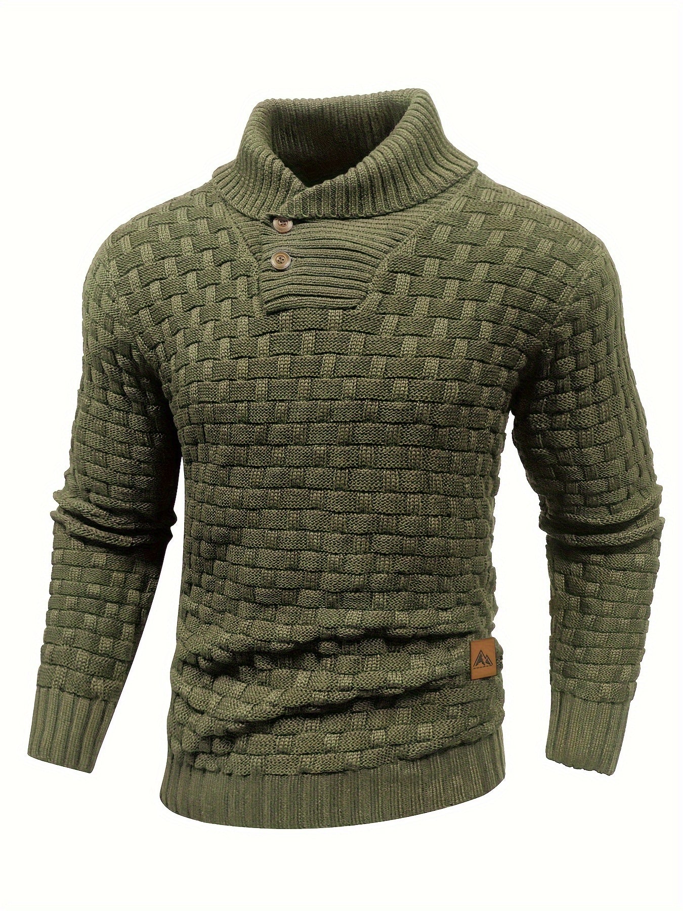 R&B | Strickpullover mit Geflochtenem Muster Klassisch und Bequem Perfekt für Den Alltag