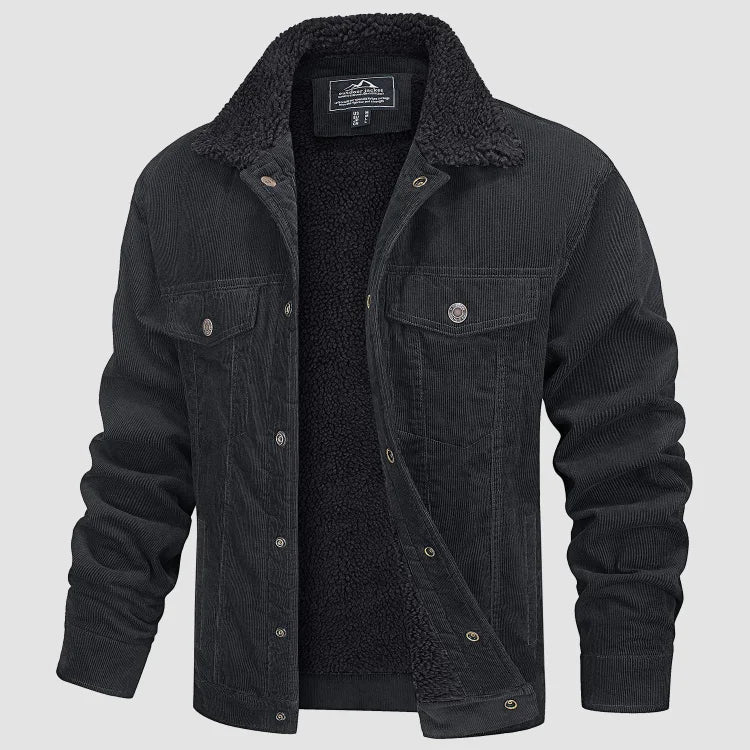 R&B | Herren Winterjacke mit Kapuze