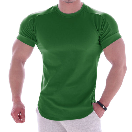 Herren sportliches Kurzarm-T-Shirt mit ergonomischem Schnitt und feuchtigkeitsregulierendem Material R&B