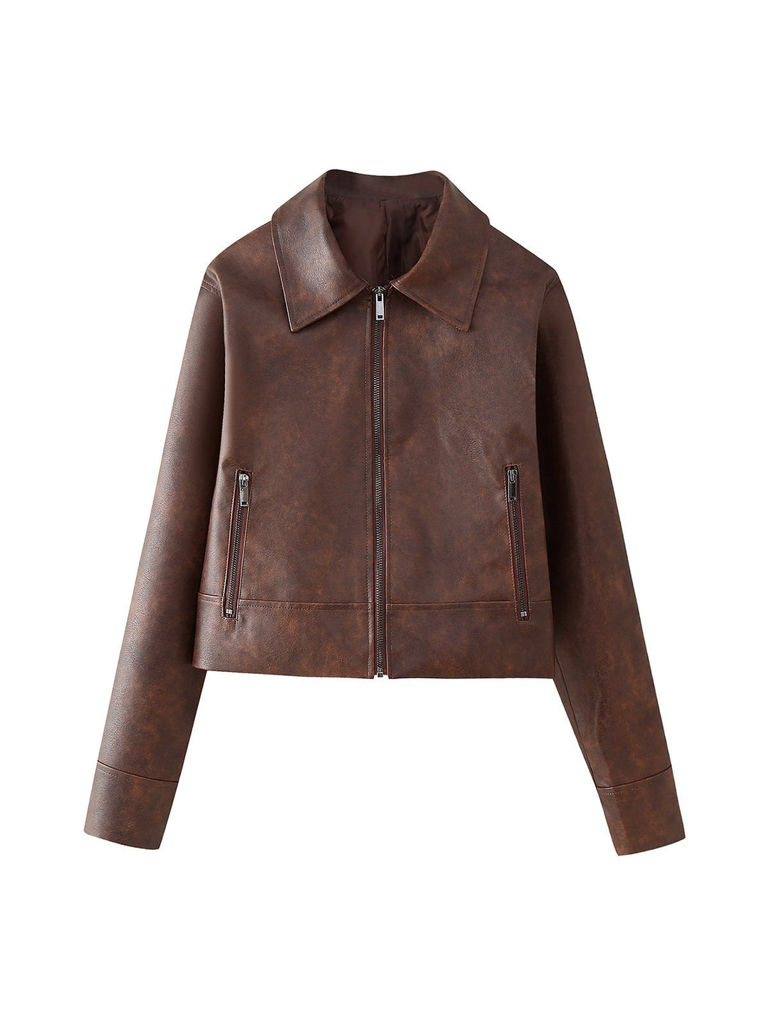 R&B | Lederjacke & Kurzes Rock Koordinationsset
