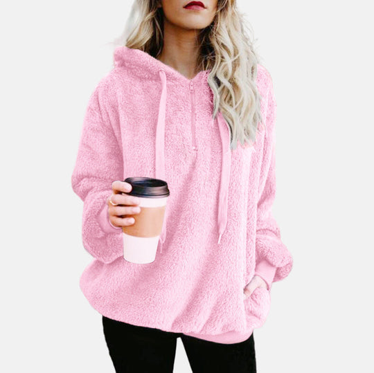 R&B | Hoodie Weicher Fleece Übergrößenpassform Langärmliger Lässiger Komfort