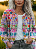 R&B | Stylische Patchwork-Strickjacke für Damen