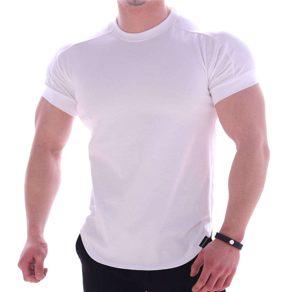 Herren sportliches Kurzarm-T-Shirt mit ergonomischem Schnitt und feuchtigkeitsregulierendem Material R&B