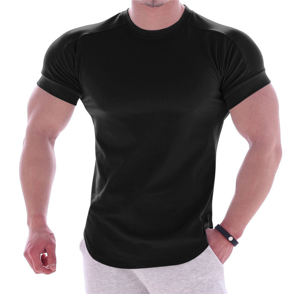 Herren sportliches Kurzarm-T-Shirt mit ergonomischem Schnitt und feuchtigkeitsregulierendem Material
