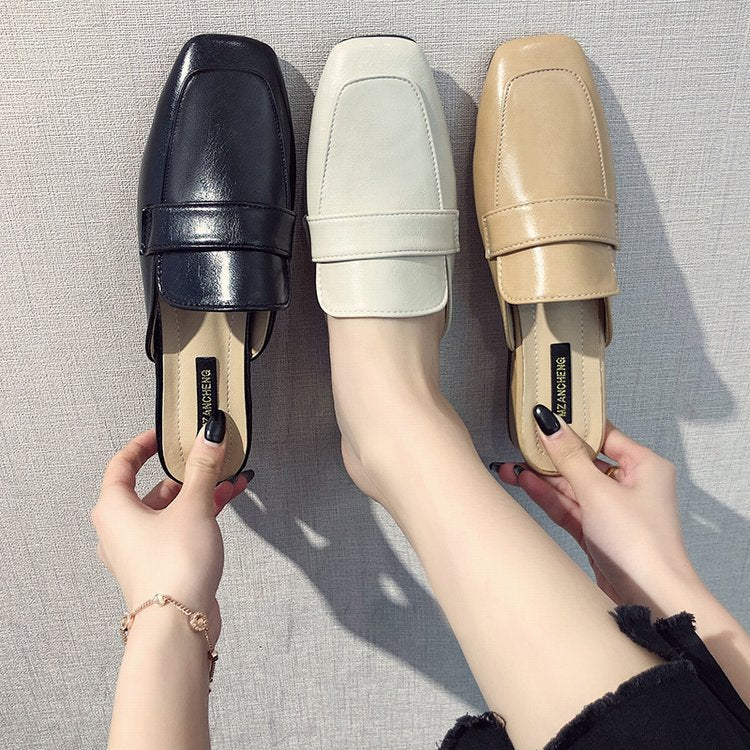 Damen elegante Mules mit schicker Schlaufenverzierung R&B