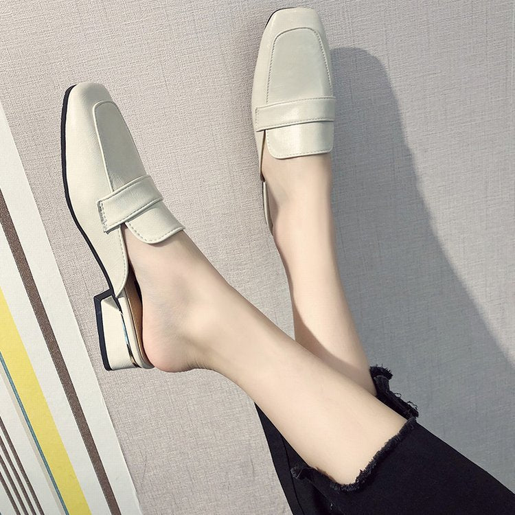 Damen elegante Mules mit schicker Schlaufenverzierung R&B