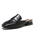 Damen elegante Mules mit schicker Schlaufenverzierung R&B