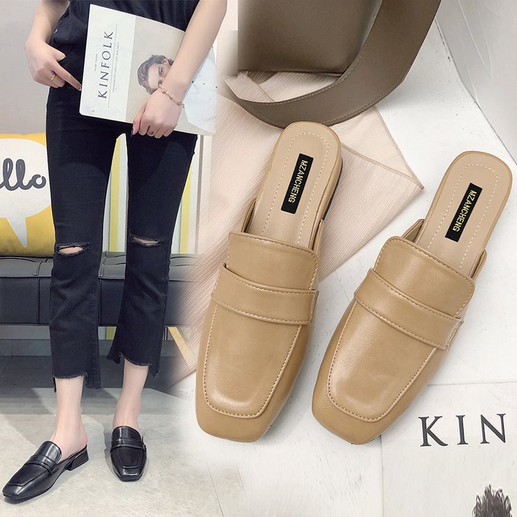 Damen elegante Mules mit schicker Schlaufenverzierung R&B