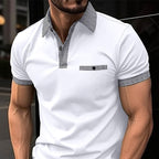 R&B | Farblich passendes POLO-Shirt mit Knöpfen