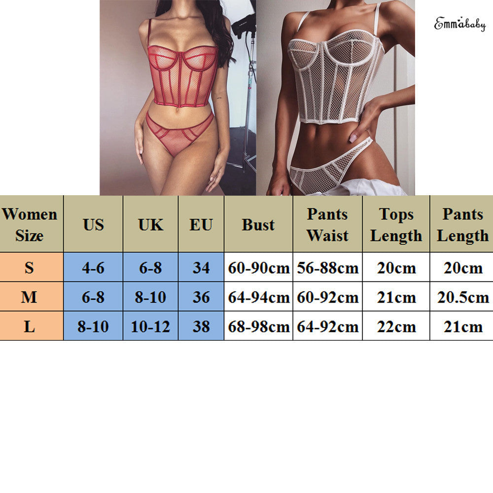 Damen Netz-Bustier mit Corsage-Design und verführerischen Details R&B