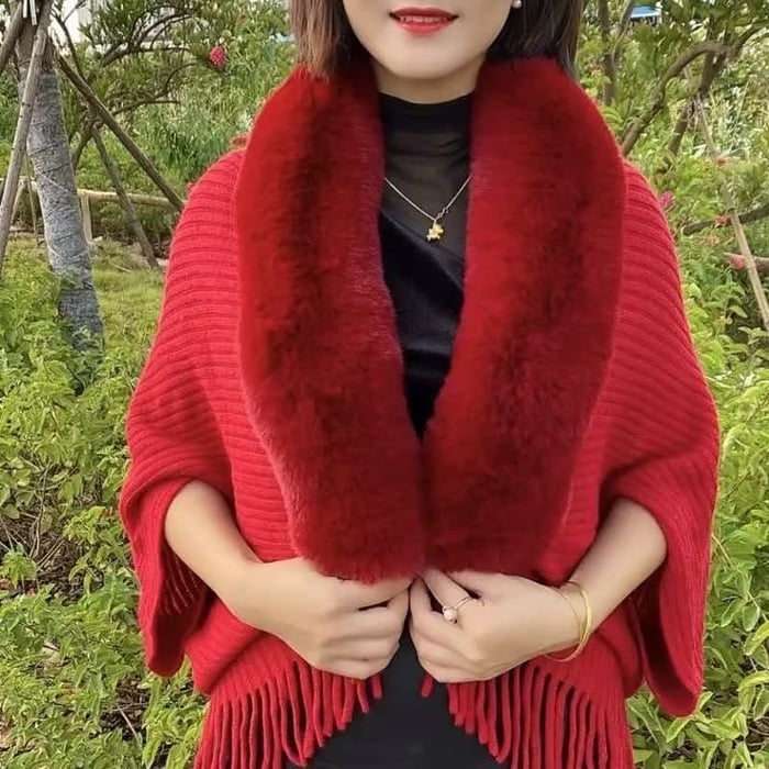 R&B | Stilvoll Gestrickter Schal für Frauen 