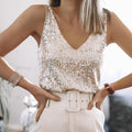 R&B | Glitzerndes Pailletten Top Glamouröser Festtagstil