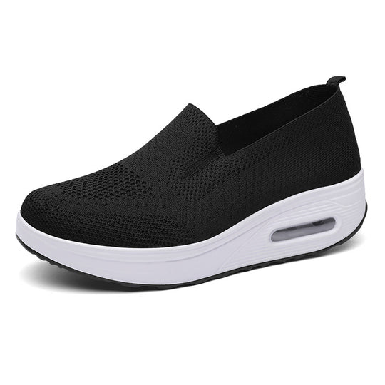 Damen Komfortable Slip-On Sneakers mit atmungsaktivem Obermaterial und dämpfender Sohle R&B