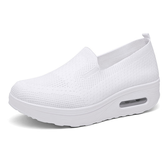 Damen Komfortable Slip-On Sneakers mit atmungsaktivem Obermaterial und dämpfender Sohle R&B