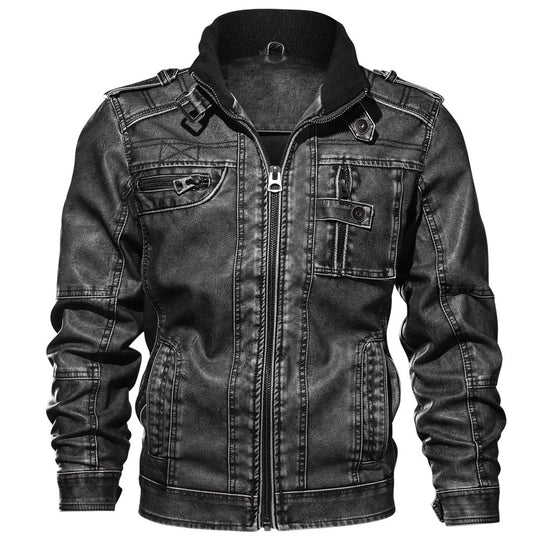 R&B | Lederjacke Herren schwarz
