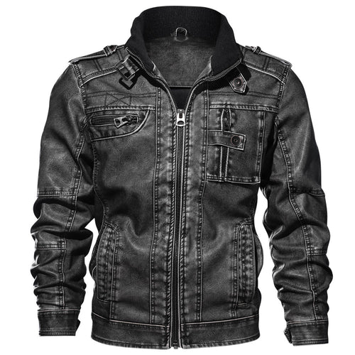R&B | Lederjacke Herren schwarz