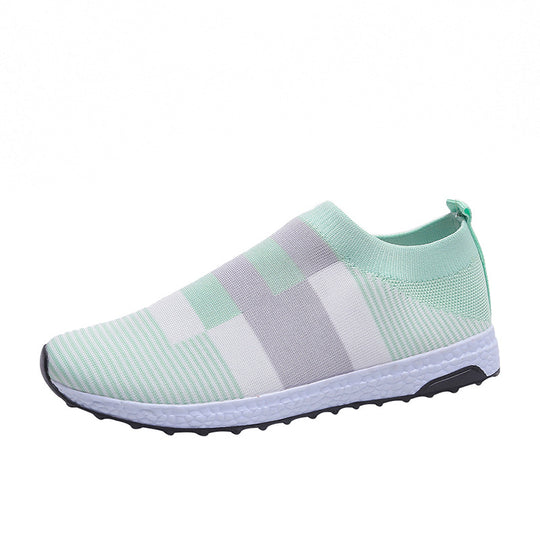 Damen Sportliche Slip-On Sneakers mit atmungsaktivem Obermaterial und rutschfester Sohle R&B