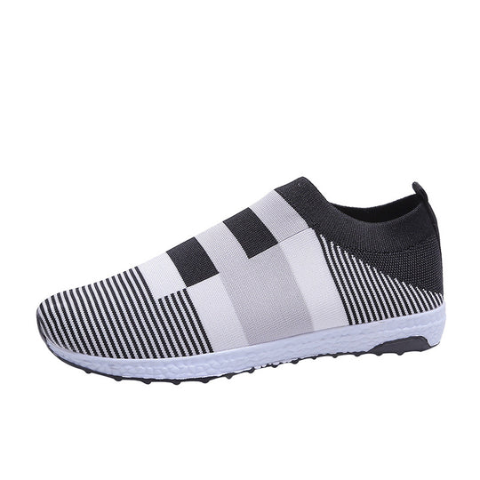 Damen Sportliche Slip-On Sneakers mit atmungsaktivem Obermaterial und rutschfester Sohle R&B