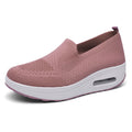 Damen Komfortable Slip-On Sneakers mit atmungsaktivem Obermaterial und dämpfender Sohle
