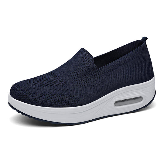 Damen Komfortable Slip-On Sneakers mit atmungsaktivem Obermaterial und dämpfender Sohle R&B