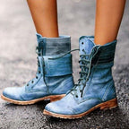 R&BMode | Elegante Stiefel Mit Schnürung Vorne