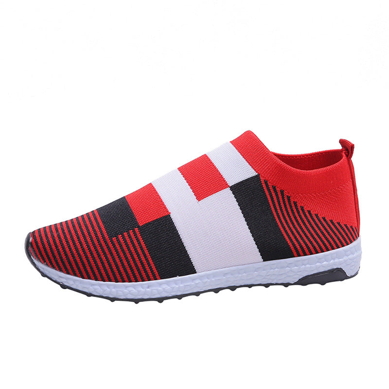 Damen Sportliche Slip-On Sneakers mit atmungsaktivem Obermaterial und rutschfester Sohle R&B