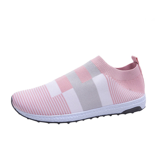 Damen Sportliche Slip-On Sneakers mit atmungsaktivem Obermaterial und rutschfester Sohle R&B