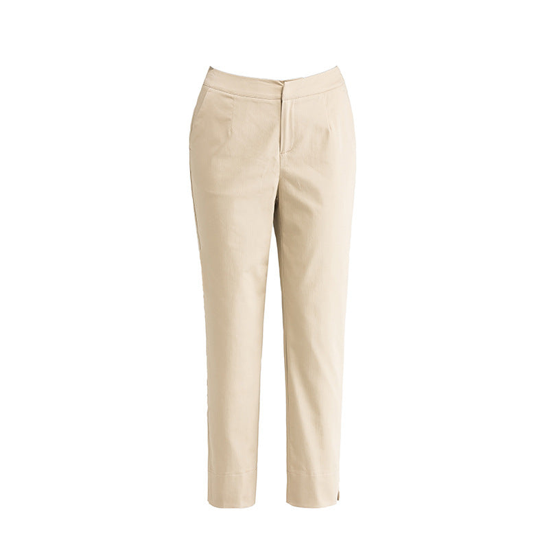 Damen Stoffhose schmal mit eleganten Bundfalten