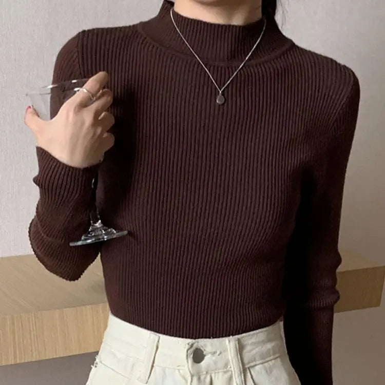 R&B | gerippter Wollpullover für Damen