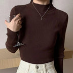 R&B | gerippter Wollpullover für Damen