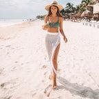 Damen eleganter Häkel-Strandsarong mit fransigem Abschluss R&B