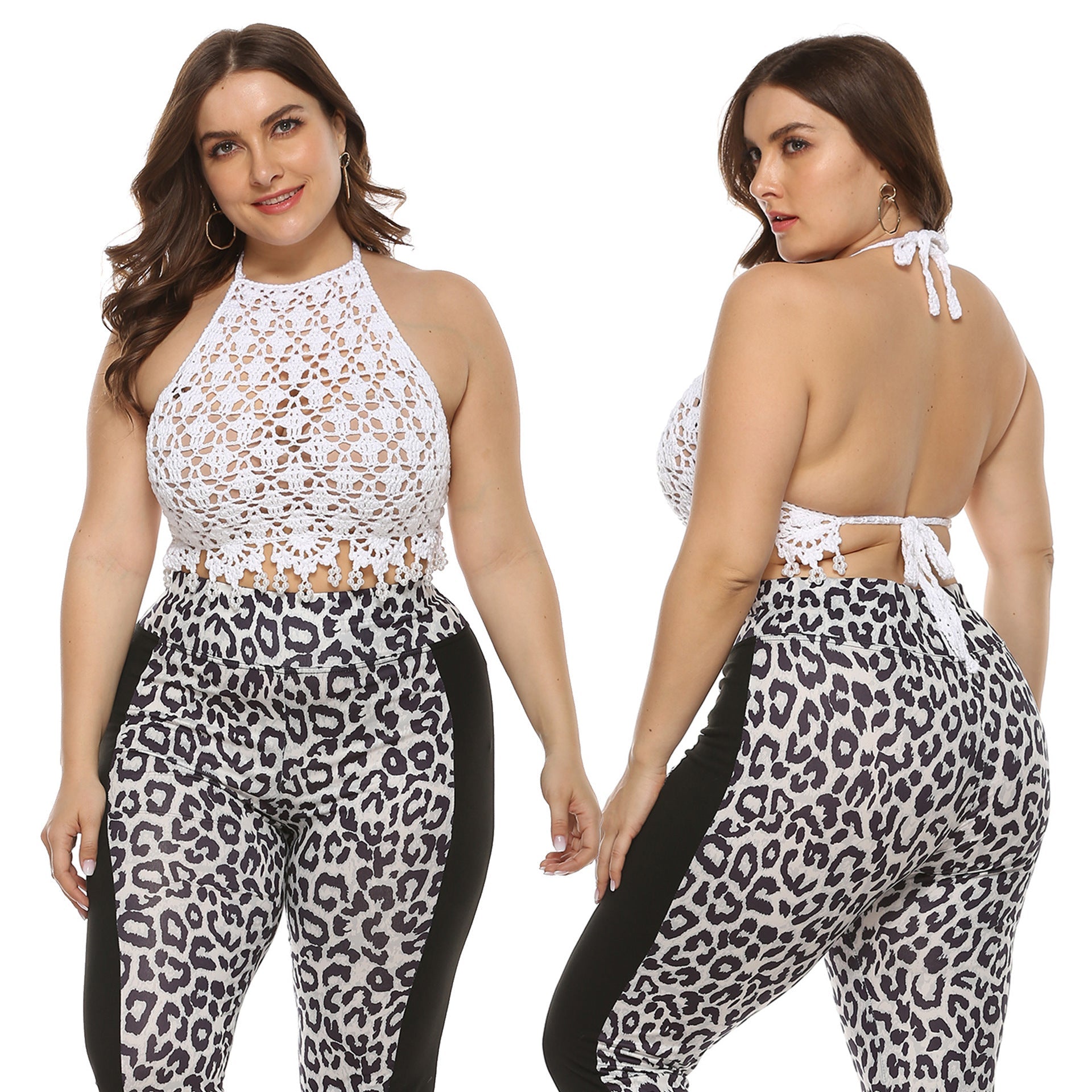 Damen Häkelcroptop R&B